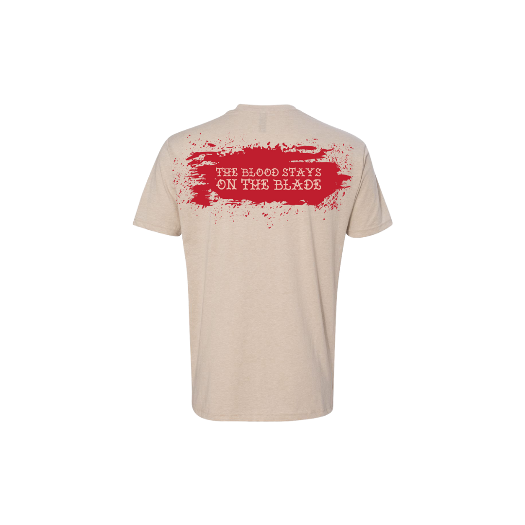 March 2023: The Blood Stays On The Blade Tee